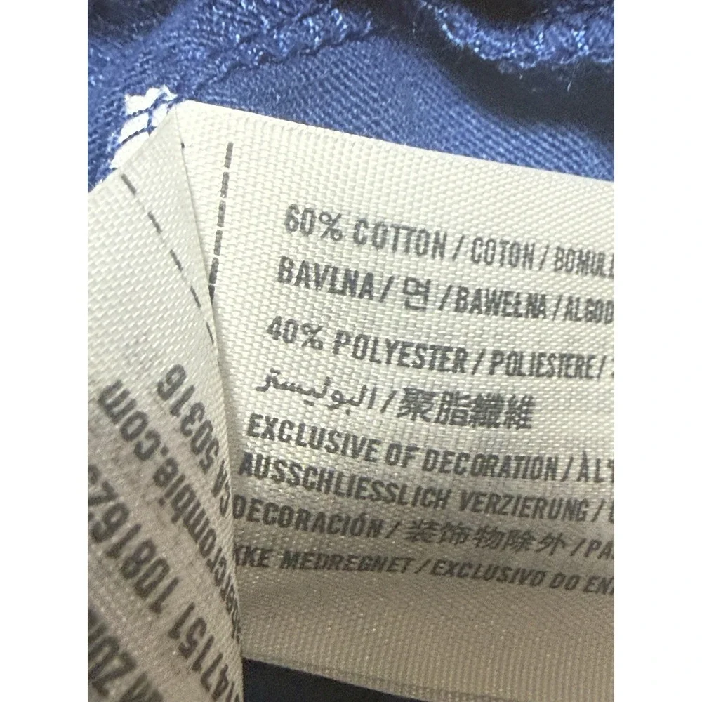 Hollister Men's Blue Palm Tree Graphic Crew Neck T-Shirt  Size M